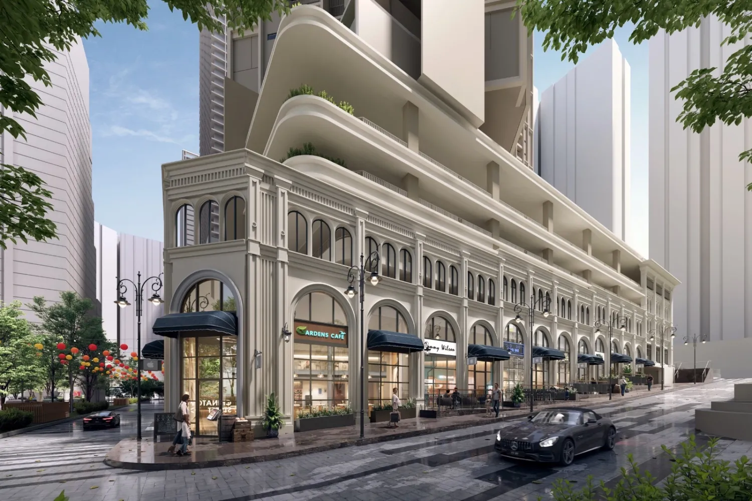 Artist impression of The Aldenz @ Central Park Damansara — tower and surroundings